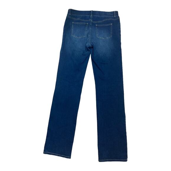 Betabrand womens medium long tall pull on bootcut jeans denim pants blue jegging - Picture 2 of 10